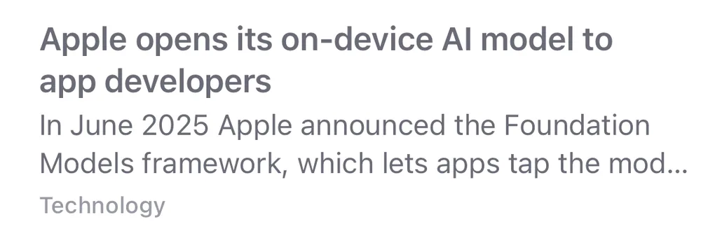 A row from the news list